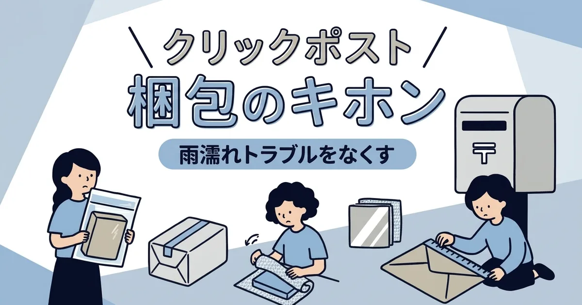 クリックポストの破損・雨濡れを防ぐ梱包｜割れ物・ポスト投函リスクへの備え